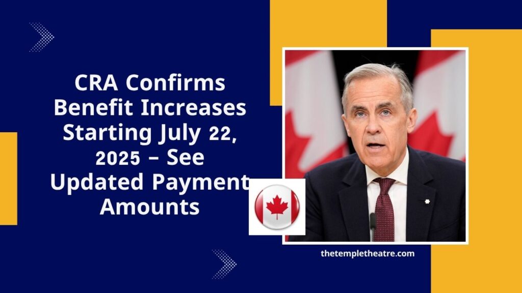 CRA Confirms Benefit Increases Starting July 22, 2025 – See Updated Payment Amounts