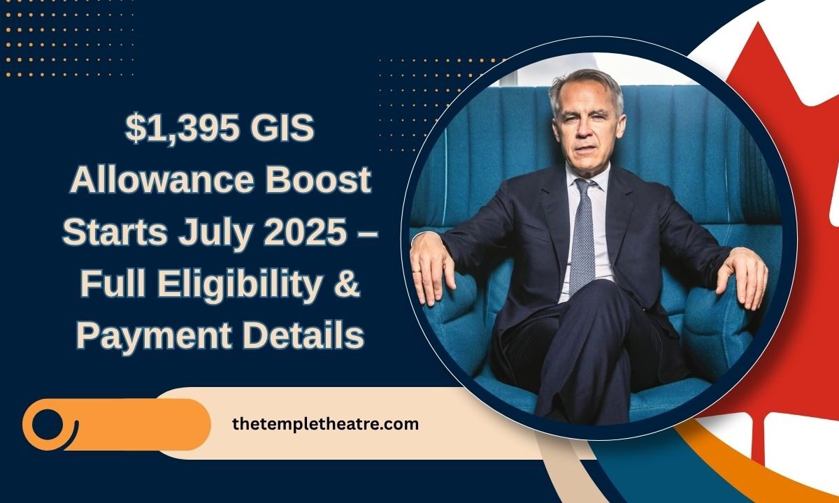 $1,395 GIS Allowance Boost Starts July 2025 – Full Eligibility & Payment Details